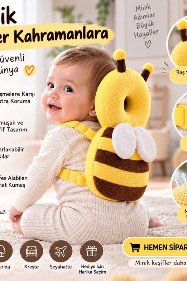 ARI FİGÜRLÜ BAŞ KORUMA YASTIĞI ARI FİGÜRLÜ BAŞ KORUMA YASTIĞI