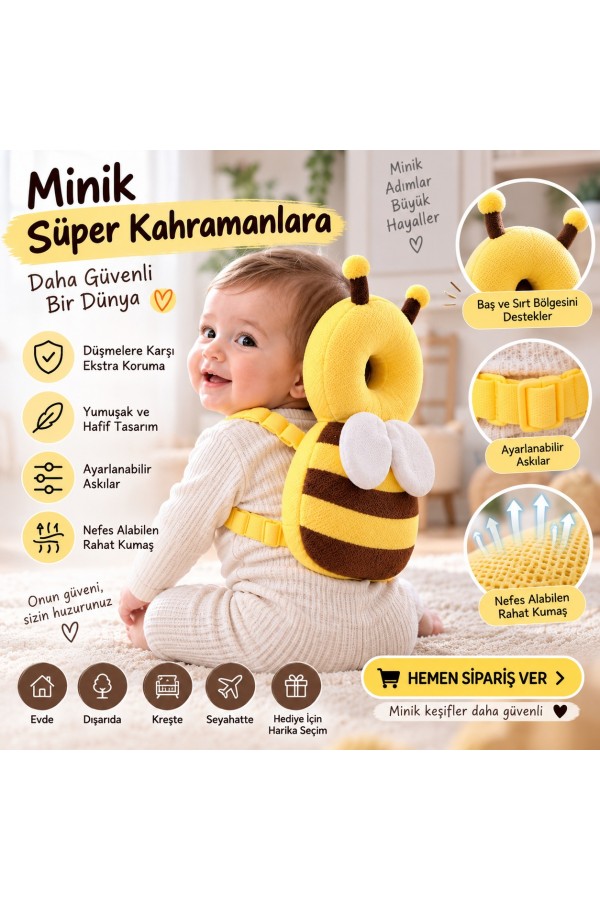 ARI FİGÜRLÜ BAŞ KORUMA YASTIĞI ARI FİGÜRLÜ BAŞ KORUMA YASTIĞI