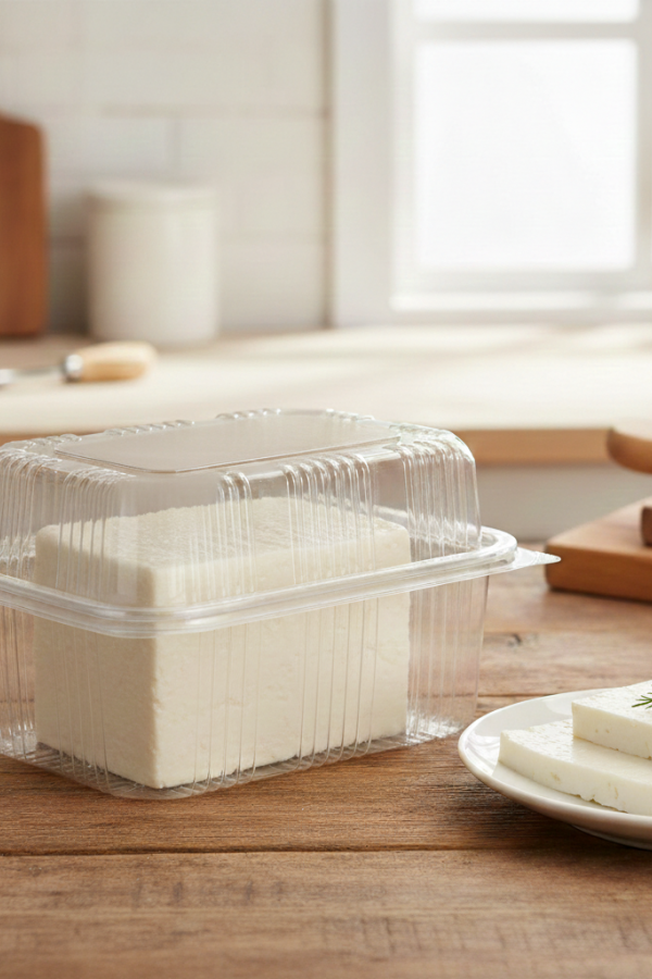 500 cc Sızdırmaz Yüksek Kapak Peynir Kabı