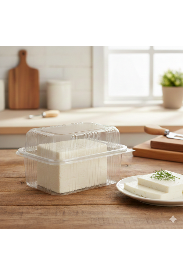 500 cc Sızdırmaz Yüksek Kapak Peynir Kabı