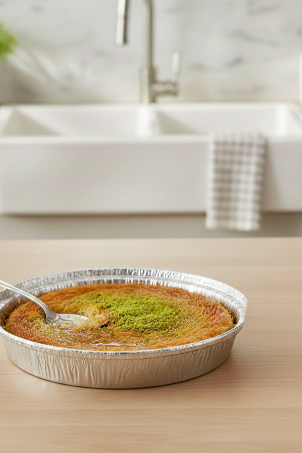 295 cc Küçük Künefe Kabı Alüminyum 549 Ø30mm